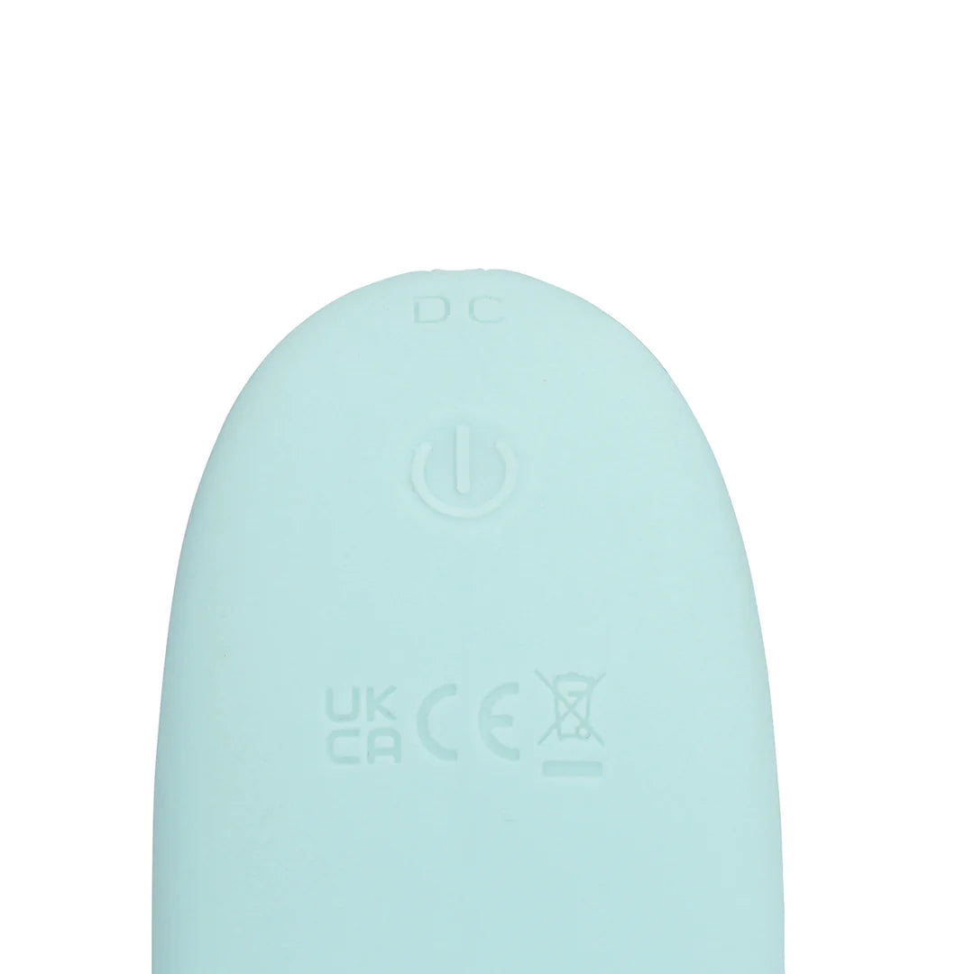 Loveline Three-In-One Liquid Silicone Vibrator - Breezy Blue