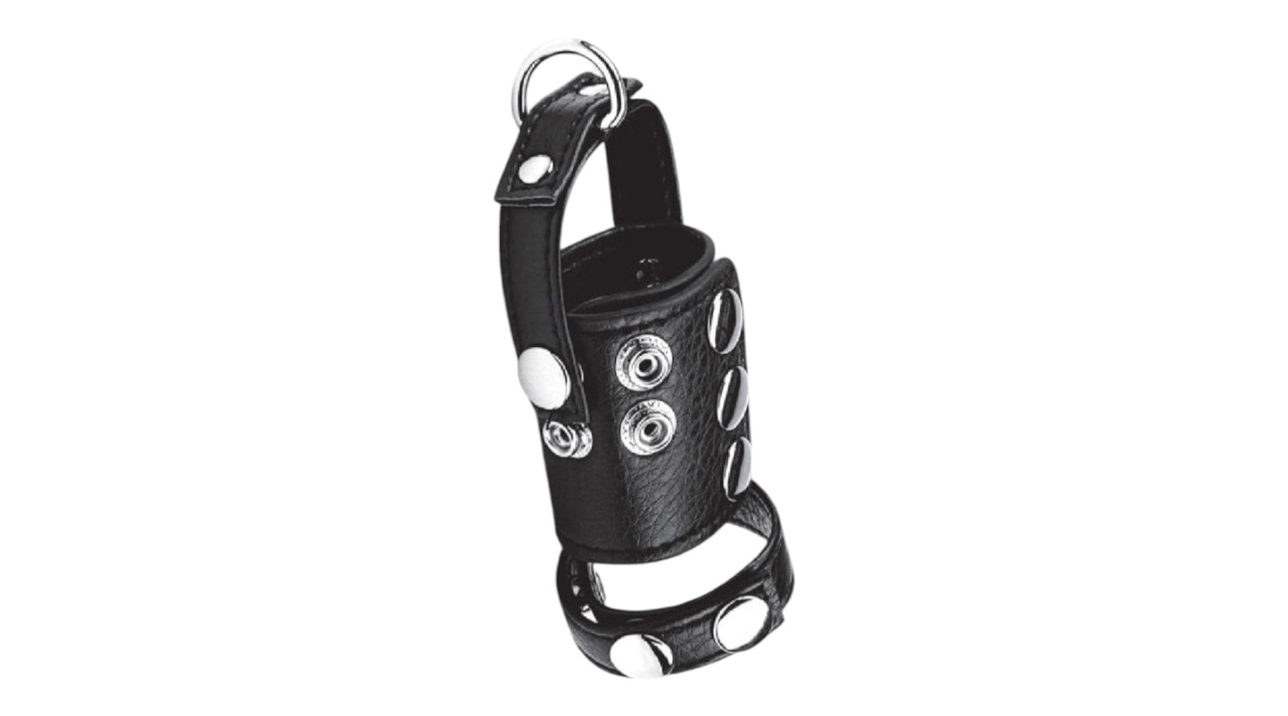 BLUE LINE C&B GEAR Penisring mit 2' Ballbahre und Gewichtsring