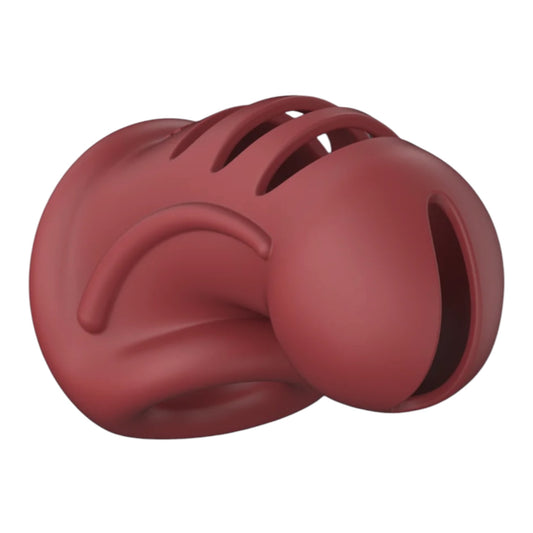 Model 28 - Ultra Soft Silicone Chastity Cage - Red