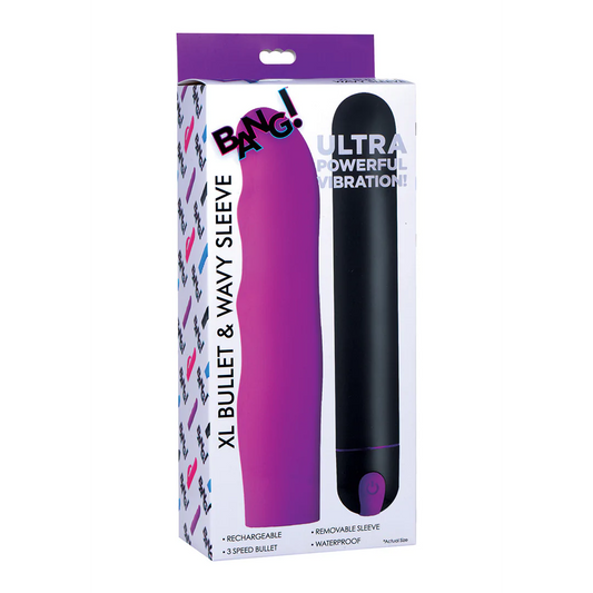 XL Bullet and Ribbed Silicone Sleeve