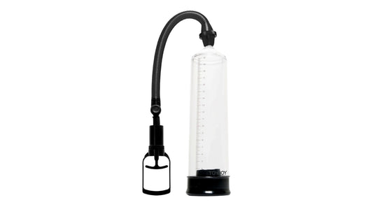 TOYJOY Black & Clear Power Pump – Penispumpe mit Skala