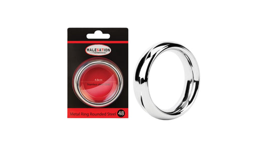 MALESATION Metal Ring Rounded Steel