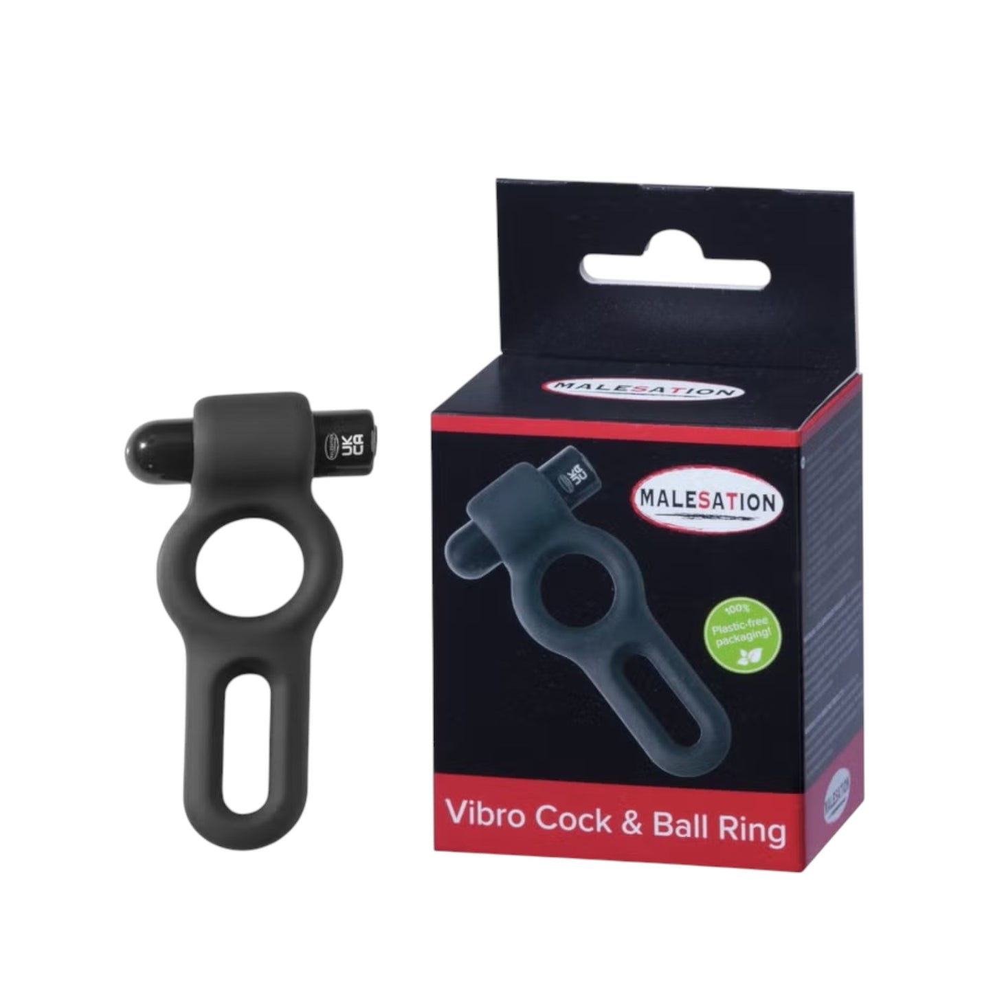 Malesation Vibro Cock & Ball Ring – Schwarz