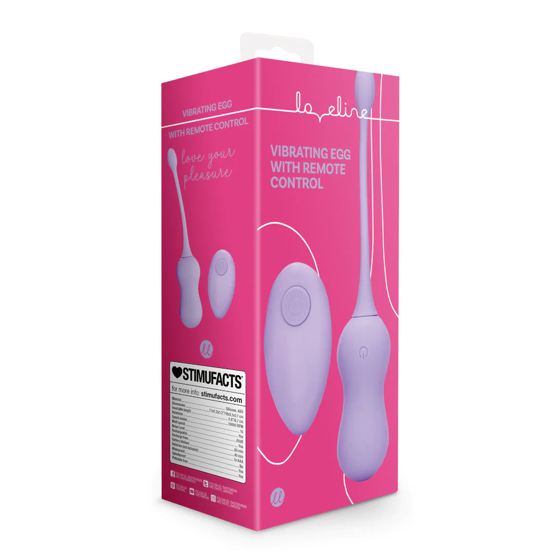 Loveline Vibrierendes Ei mit Fernbedienung - Violet Harmony