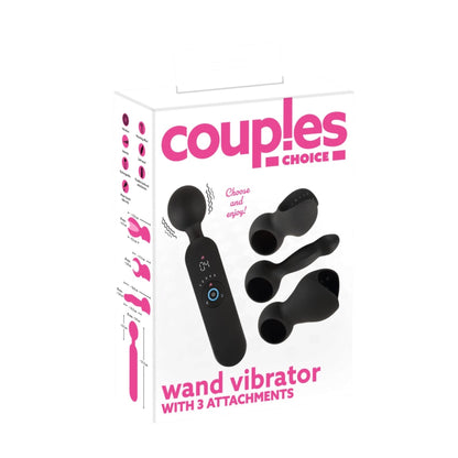 Couples Choice Wand Vibrator mit 3 Aufsätzen