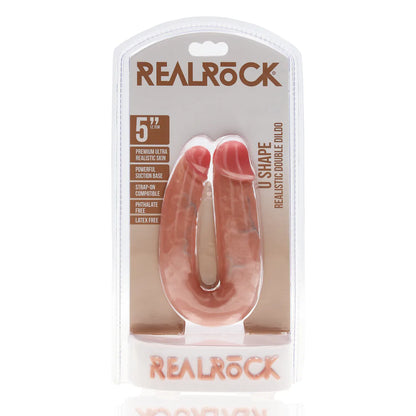U Shaped Double Dildo 5" / 12,7 cm - Flesh