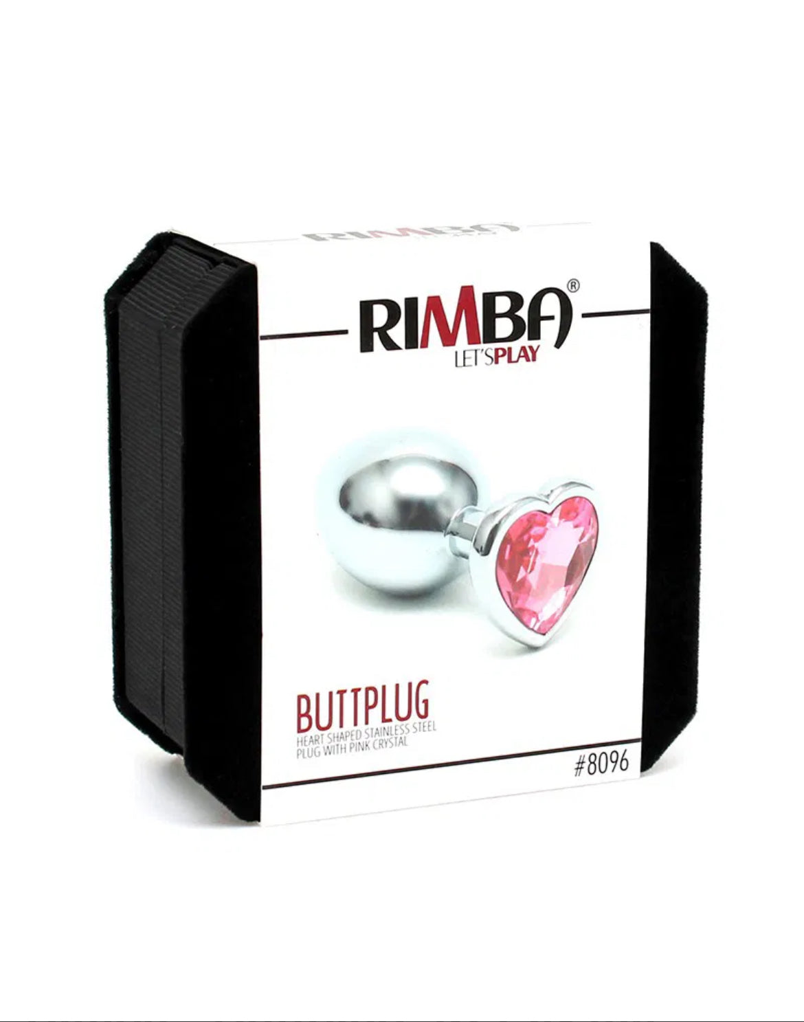 Rimba - Buttplug, KLEIN mit Herzform Kristal