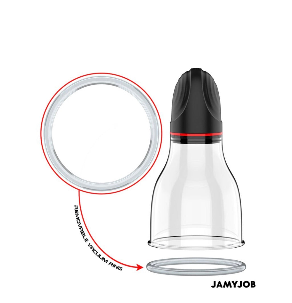 JAMYJOB XPAND Lite „Bull Balls“ – Penispumpe mit breiter Pumpkammer