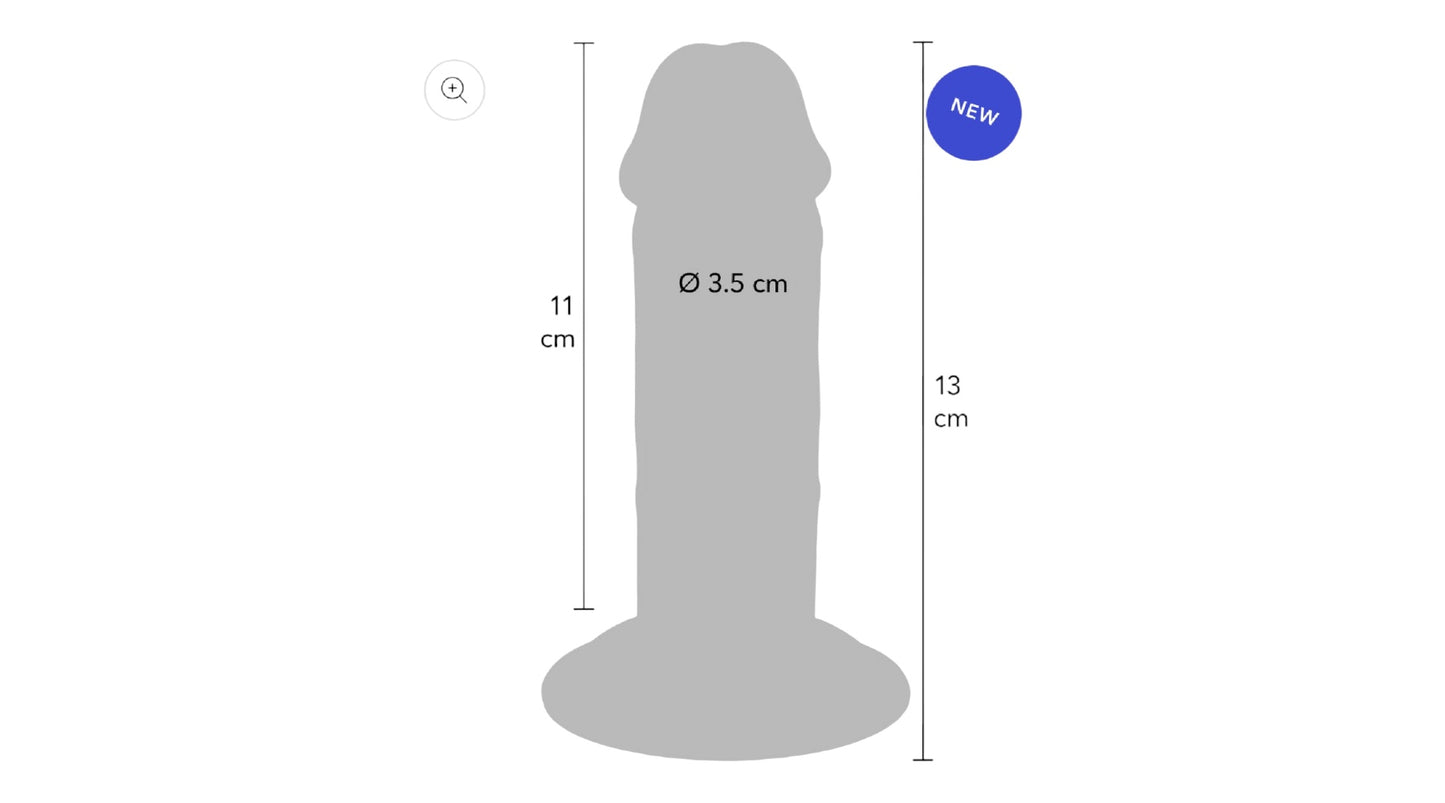 Deluxe Doppeldichte Dicke Dong TPE 13 cm