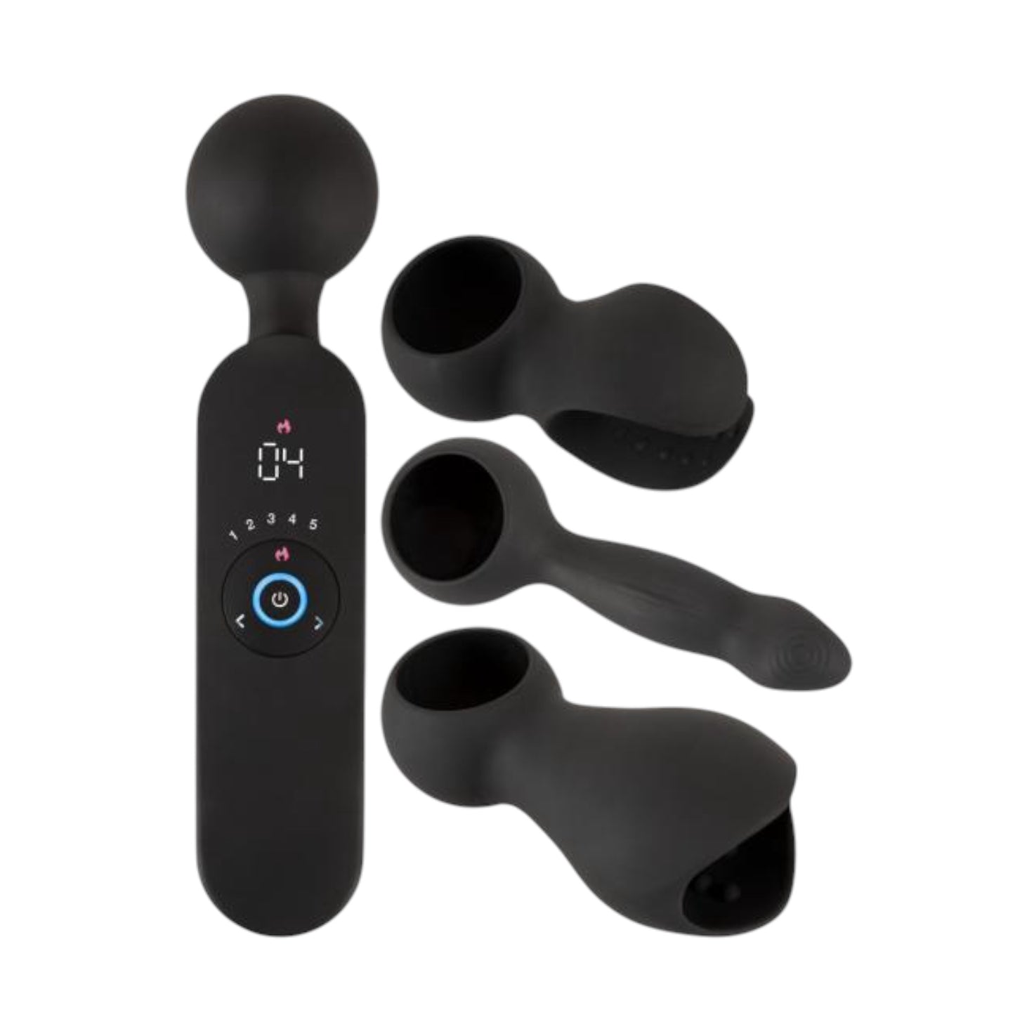 Couples Choice Wand Vibrator mit 3 Aufsätzen