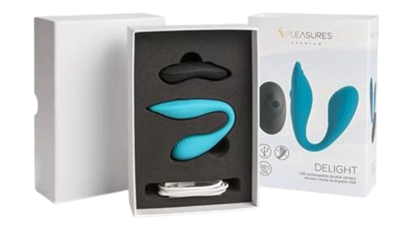 S-Pleasures Premium „Delight“ Doppelvibrator mit Fernbedienung