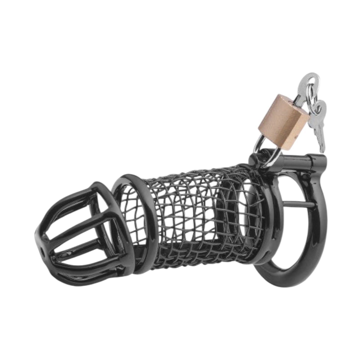 XX-DREAMSTOYS Metall Cock Cage Matrix Schwarz