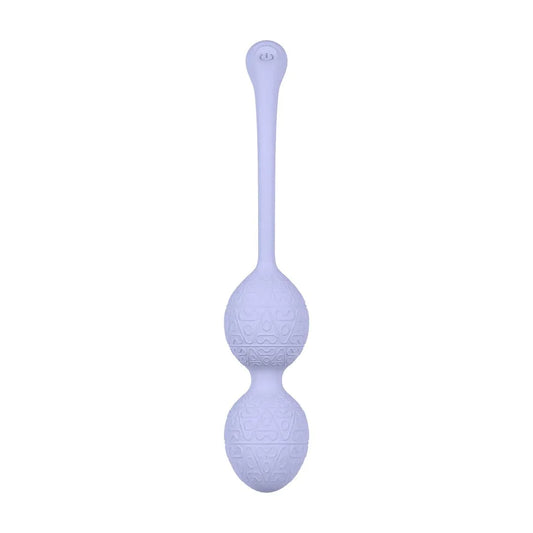 Loveline Vibrierende Perlen Kegel mit Fernbedienung - Lavendel