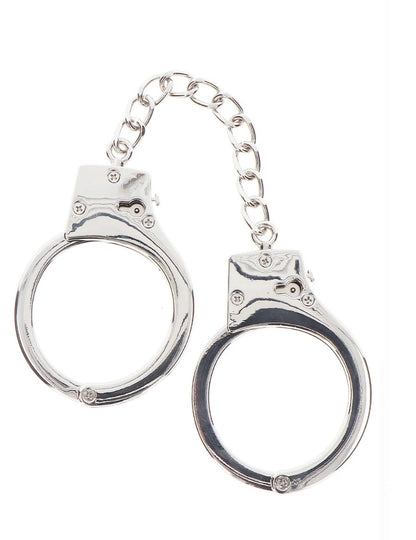 Versilberte BDSM-Handschellen