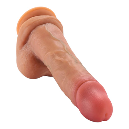 Realistischer Dual-Layer Dildo mit Saugnapf – 17,8 cm