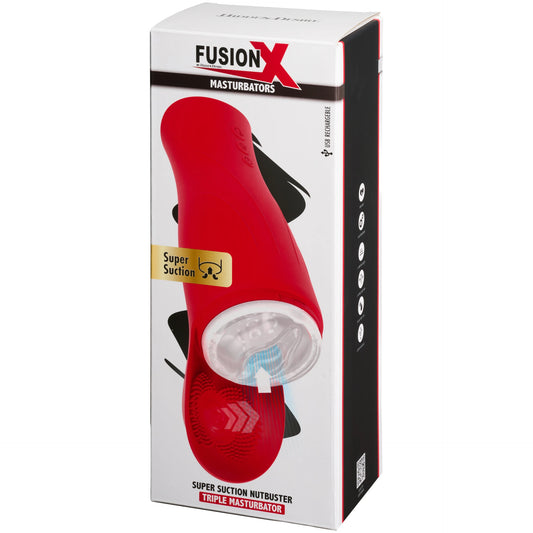 Fusion X Super Suction Nutbuster – Triple Masturbator mit Super-Saugfunktion