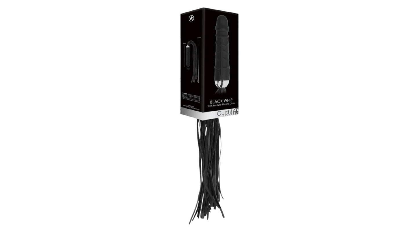 Whip with Realistic Silicone Dildo
