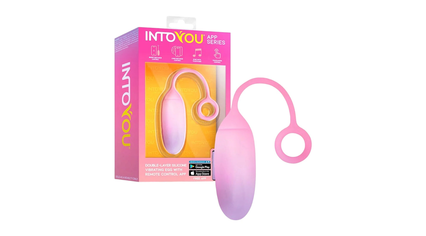 Intoyou IY Vibrierendes Ei mit App – Pink/Blau
