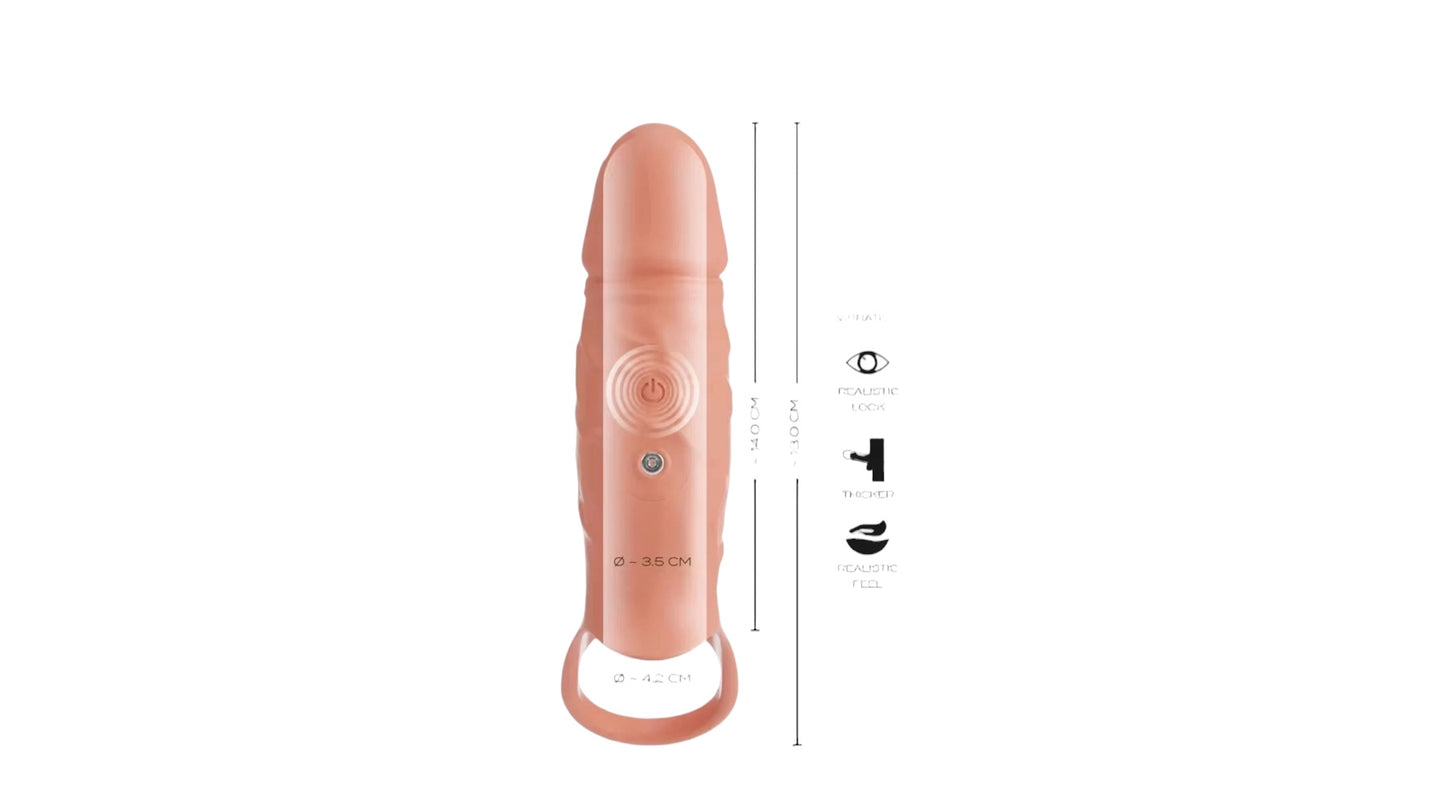Realistixxx Penishülle „RealSleeve Close“ mit Vibration
Mit Hodenring für festen Halt. 10 Vibrationsmodi.