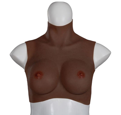 XX-DREAMSTOYS Ultra Realistische Brustform schwarz Größe M (D-Cup)
