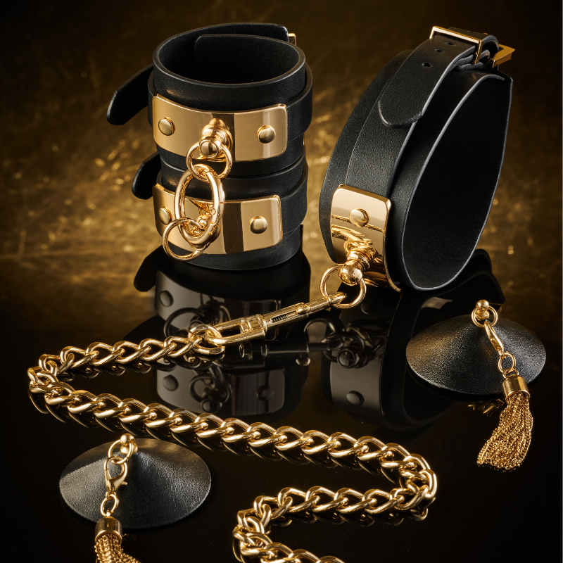 Kinky Diva – VEGAS – Handgelenksmanschetten aus PU-Leder