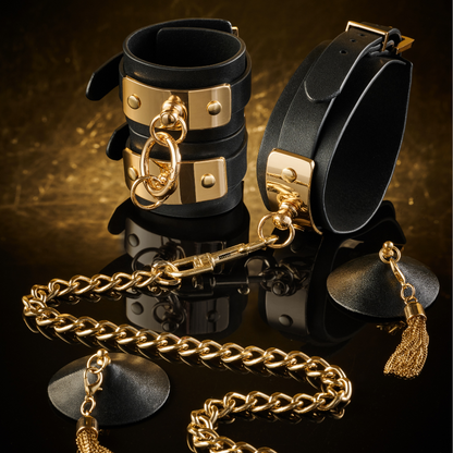 Kinky Diva – VEGAS – Handgelenksmanschetten aus PU-Leder