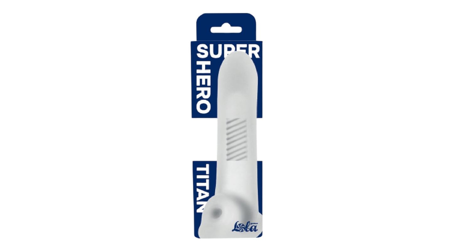 Super Hero Titan – Weiß – Verlängerung +3 cm / Durchmesser +1,5 cm