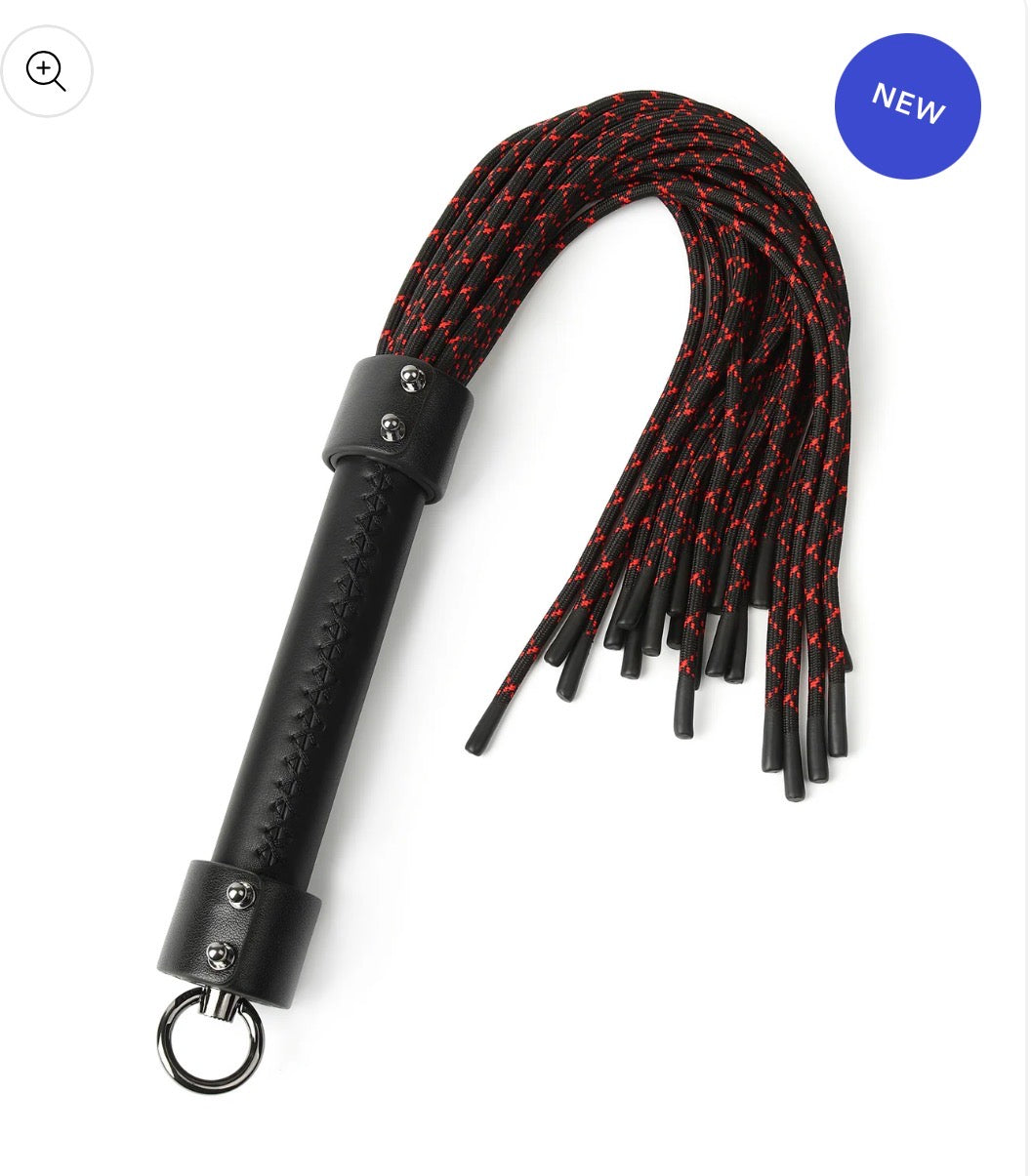 Knoten-Flogger aus echtem Leder