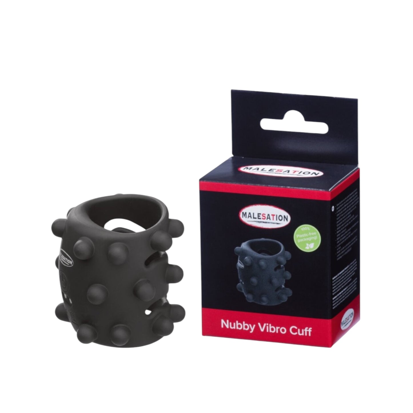 Malesation Nubby Vibro Cuff – Schwarz