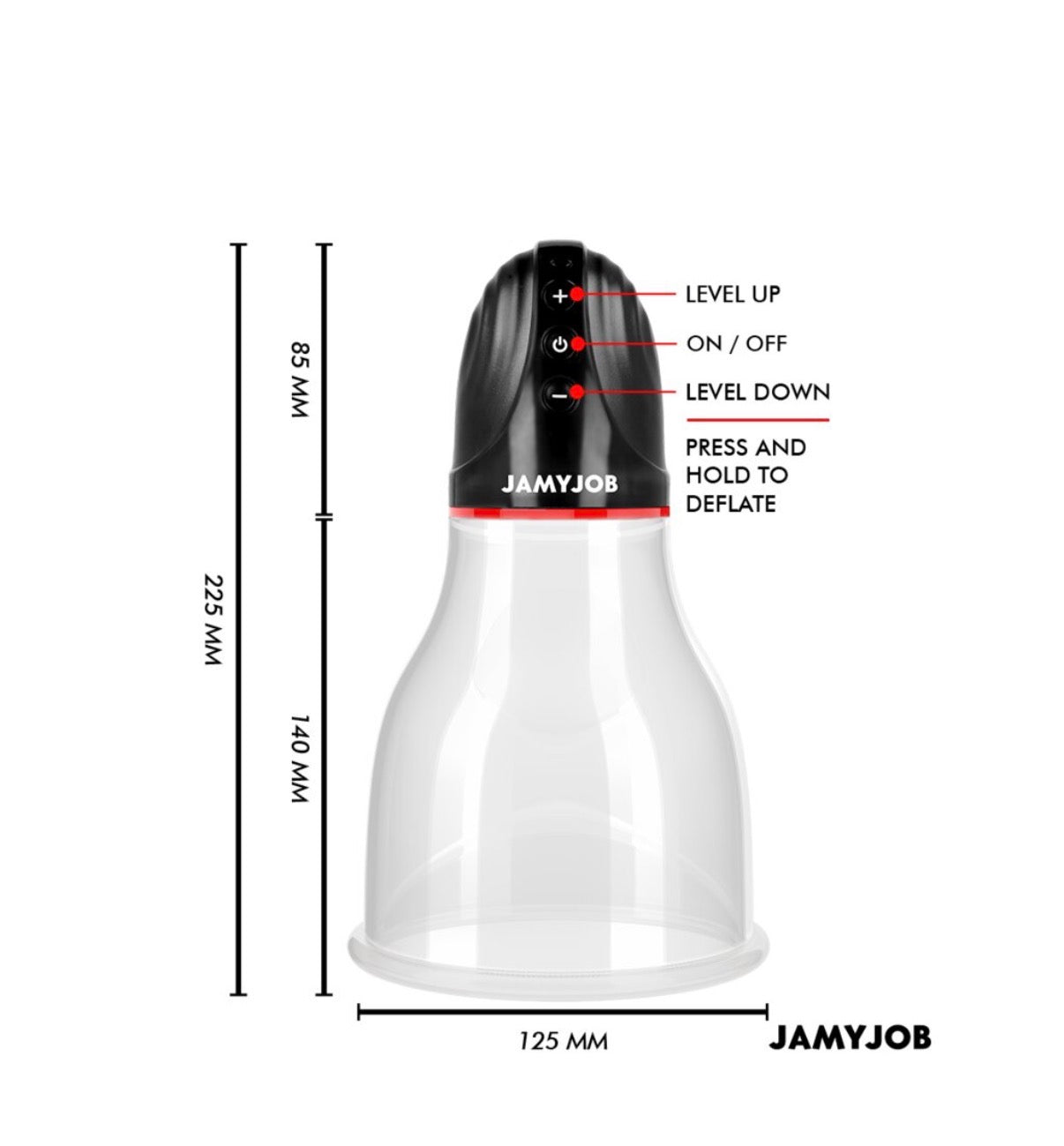 JAMYJOB XPAND Lite „Bull Balls“ – Penispumpe mit breiter Pumpkammer