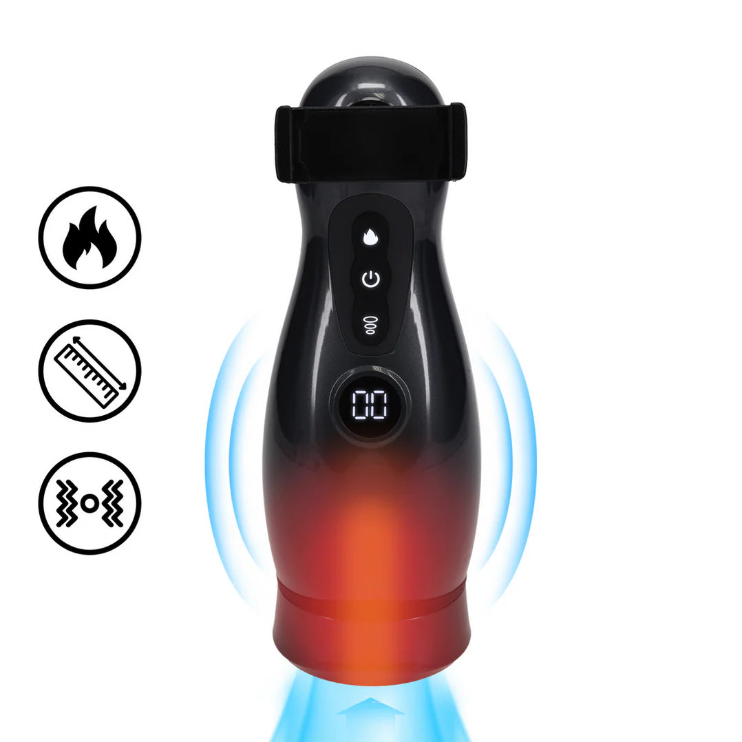 Pumped – automatischer Masturbator mit App-Steuerung Rot