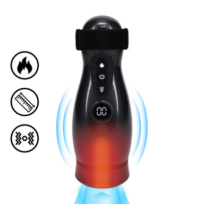 Pumped – automatischer Masturbator mit App-Steuerung Rot