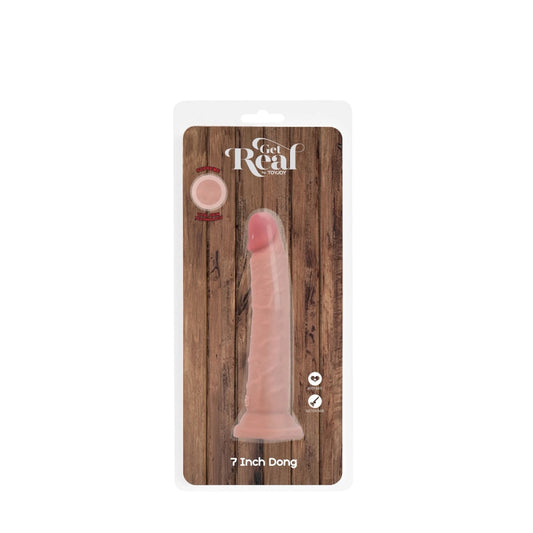 ToyJoy Get Real Deluxe Dual Density Dildo mit Saugnapf – 17,5 cm