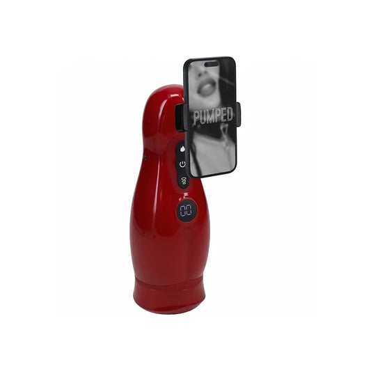 Pumped – automatischer Masturbator mit App-Steuerung Rot