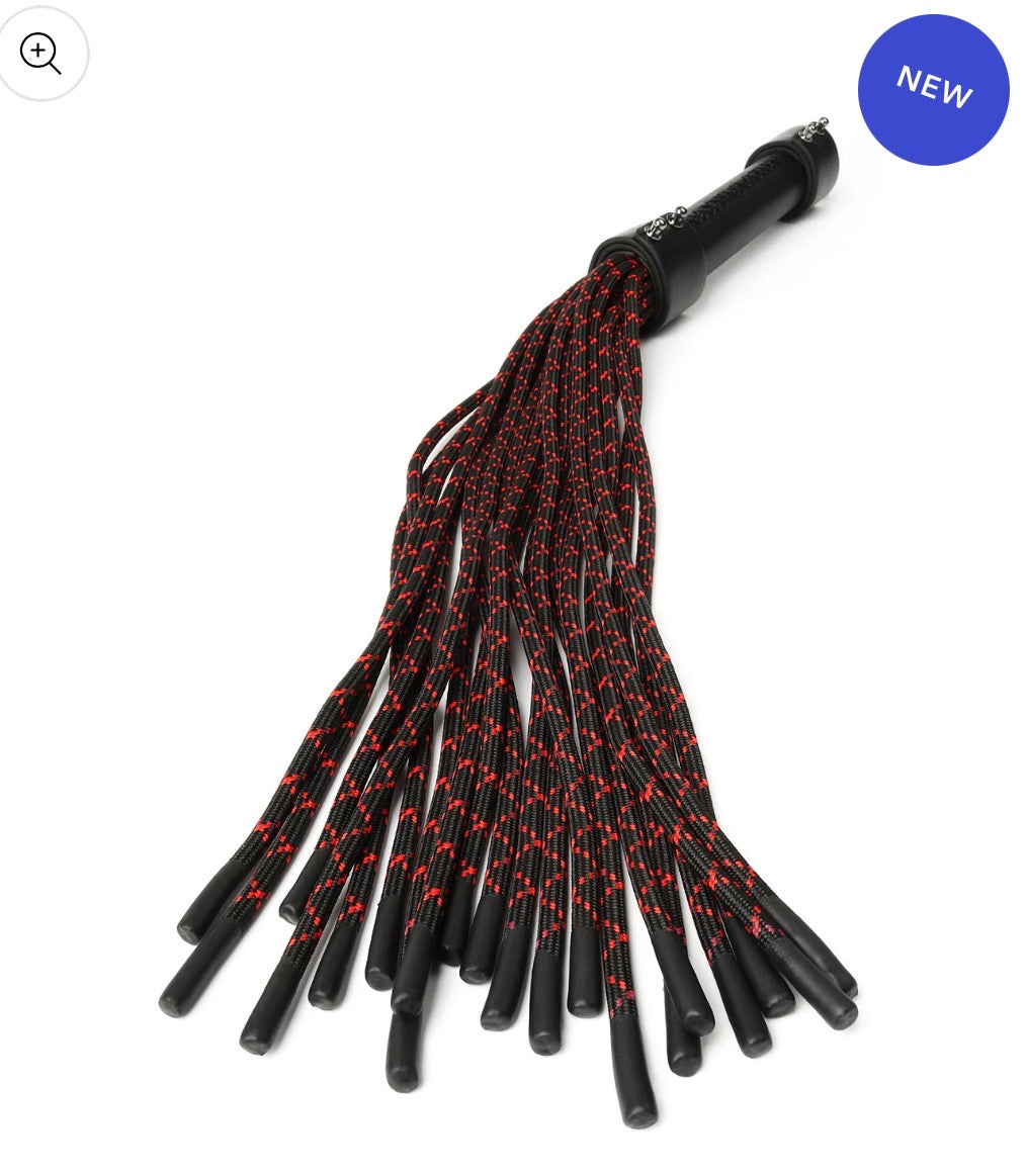 Knoten-Flogger aus echtem Leder