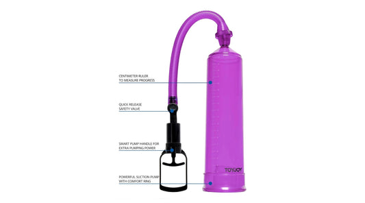 TOYJOY Purple Power Pump – Penispumpe mit Skala