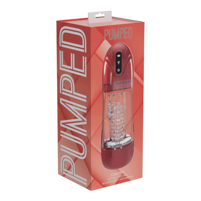 Pumped SonicPull Penispumpe – Metallic Rot