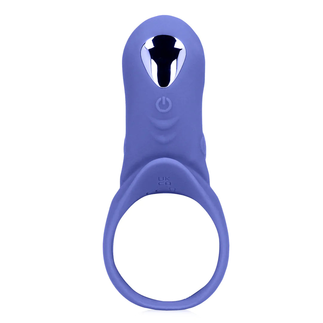 Loveline Vibrating Cockring with Clit Stimulation - Tamiya Blue