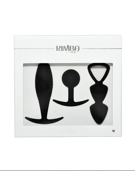 Rimba Toys - Basel - Buttplug-Set Gr. M - Schwarz