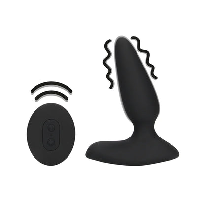 Loveline Glatter vibrierender Analplug mit Fernbedienung