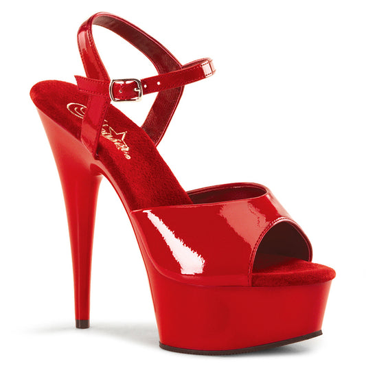 Pleaser DELIGHT – Rot Lack