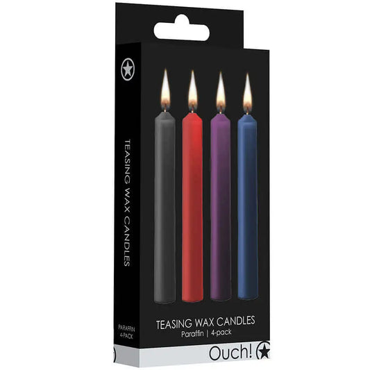 Ouch! Teasing Wax Candles Paraffin 4 Stück mixed