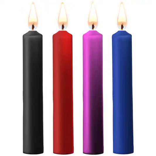 Ouch! Teasing Wax Candles Paraffin 4 Stück mixed