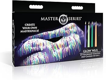 Master Series Glow Wax – UV Drip Candles Set of 4