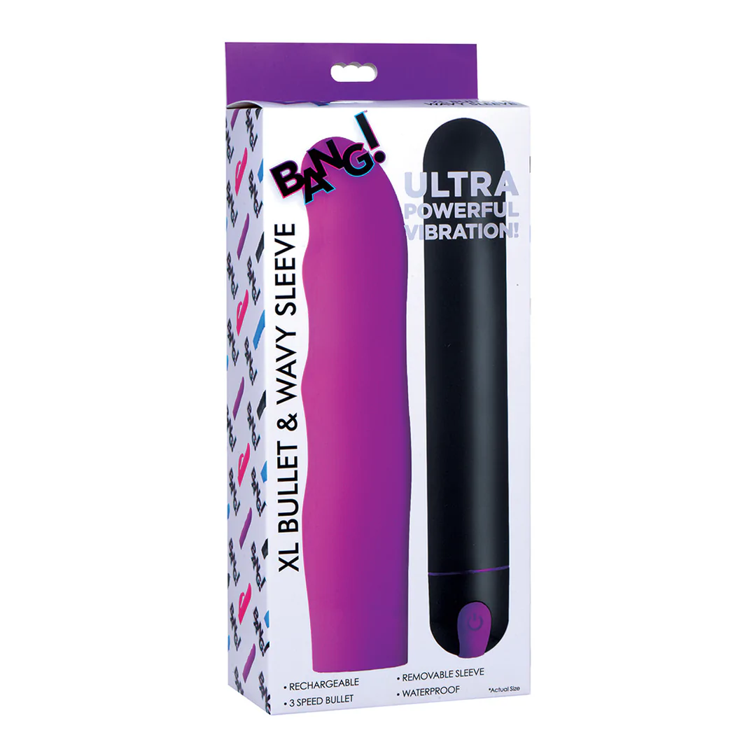 XL Bullet and Ribbed Silicone Sleeve