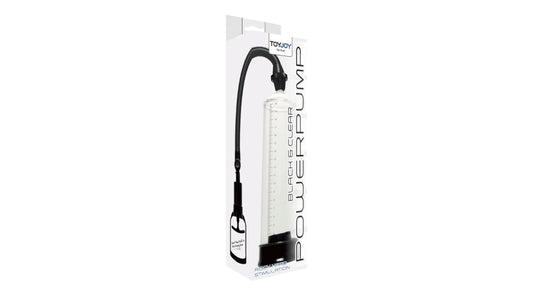 TOYJOY Black & Clear Power Pump – Penispumpe mit Skala