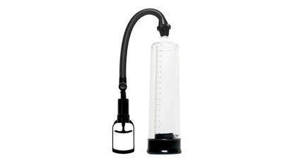 TOYJOY Black & Clear Power Pump – Penispumpe mit Skala