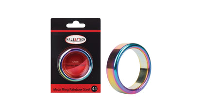 MALESATION Metal Ring Rainbow Steel