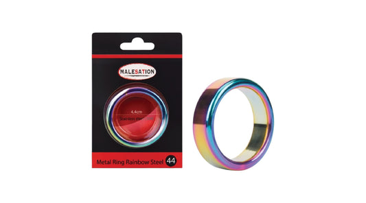 MALESATION Metal Ring Rainbow Steel
