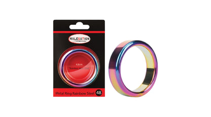 MALESATION Metal Ring Rainbow Steel